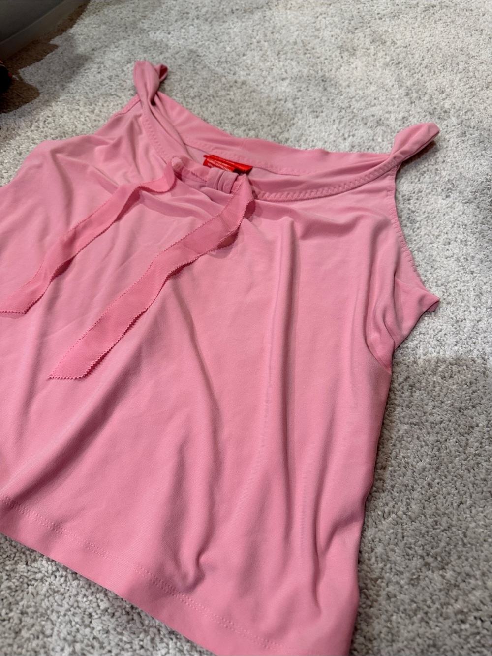 Women's Pink Tie-Neck Camisole